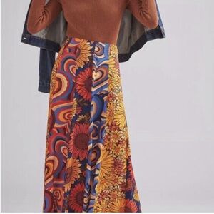 Farm Rio Medium Contrast Colorful Skirt